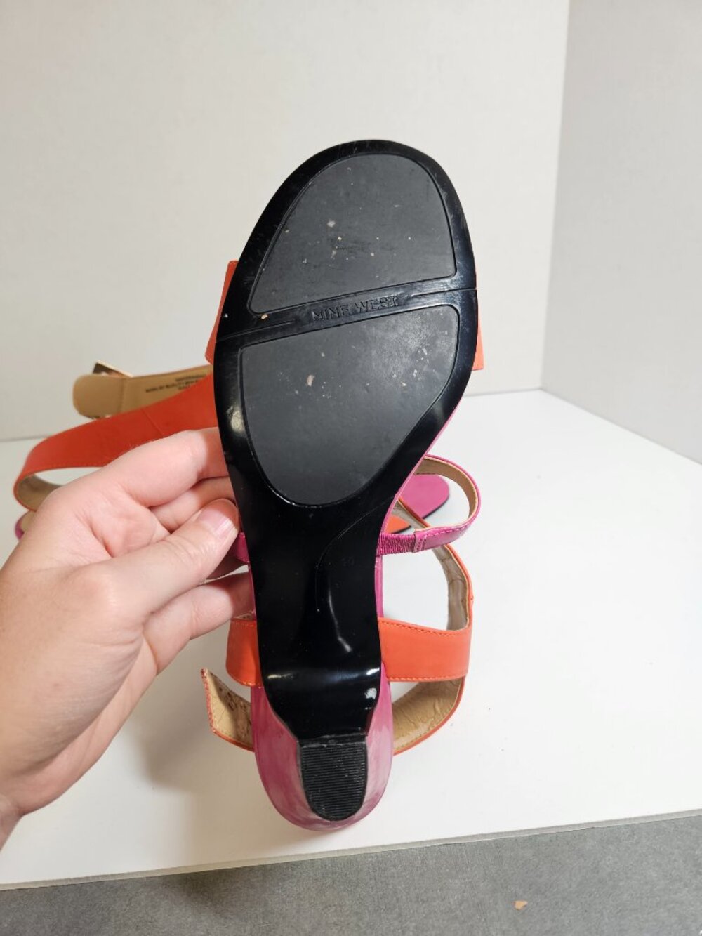 Nine West Patent Leather Sandal Heel - Picture 10 of 16